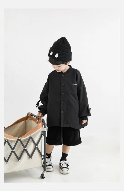 Boys Monster Buttoned Jacket / Long Pants - TOTSBY