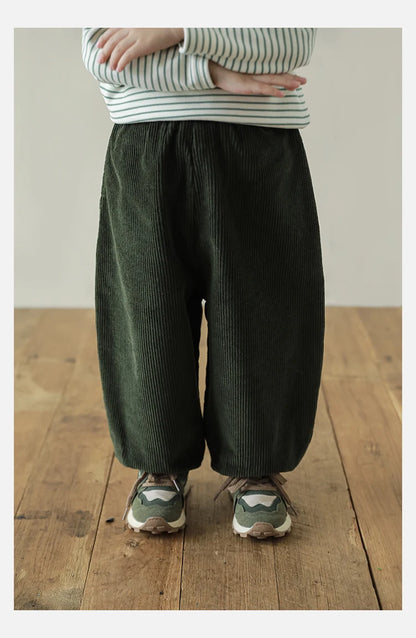 Loose Corduroy Pants - TOTSBY