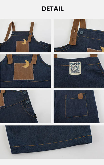 Overalls Straight Denim For Boys - TOTSBY