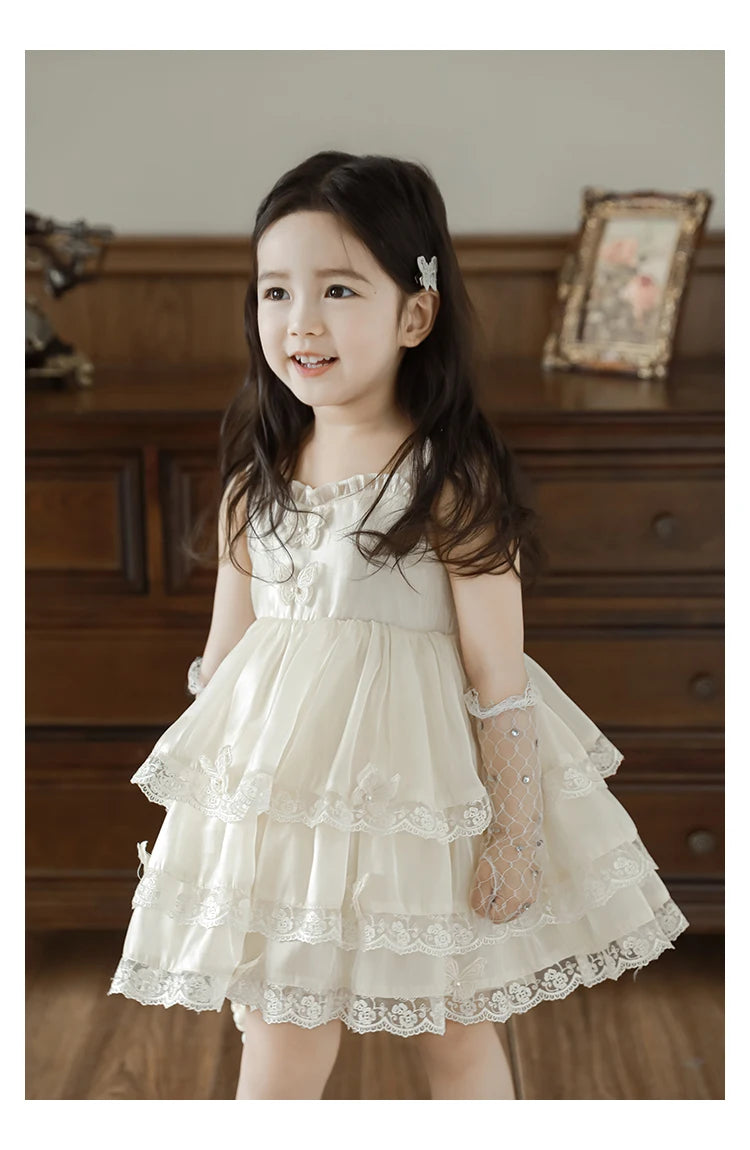 Princess Butterfly Layered Dress - TOTSBY