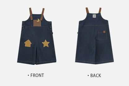 Overalls Straight Denim For Boys - TOTSBY