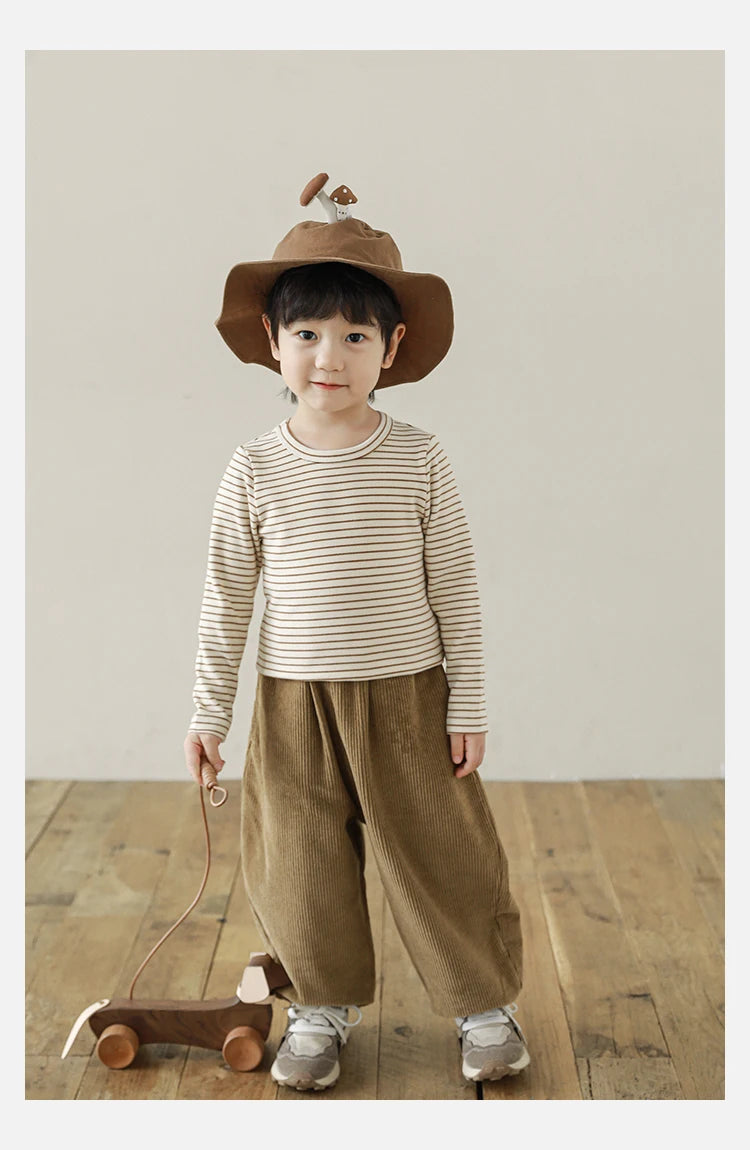 Loose Corduroy Pants - TOTSBY