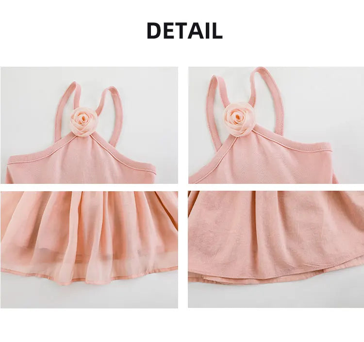 Halter Strap Dress for Sweet Little Girls - TOTSBY