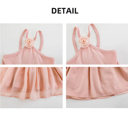 Halter Strap Dress for Sweet Little Girls - TOTSBY