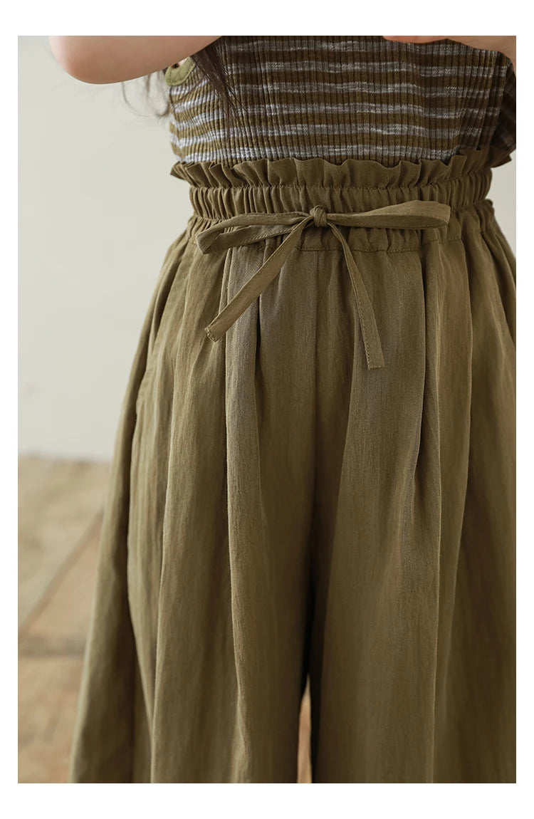 Loose Wide Leg Pants For Girls - TOTSBY