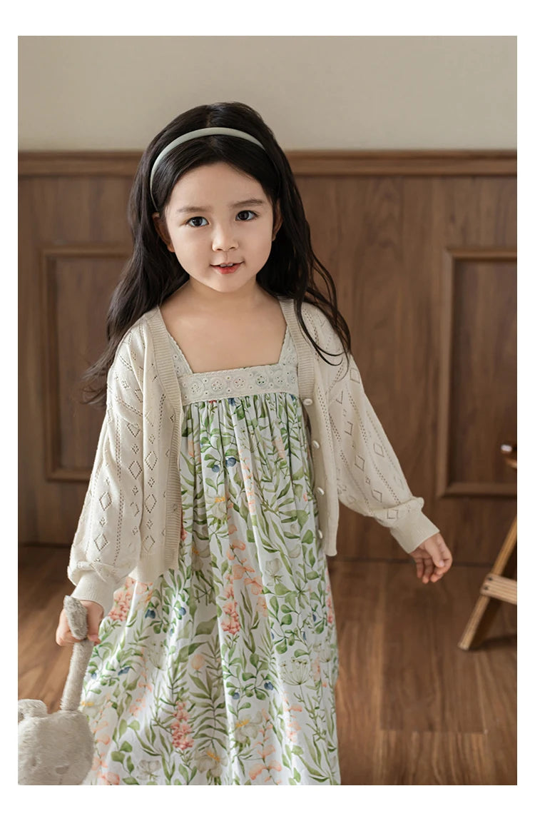 Floral Lace Soft Cotton Dress - TOTSBY