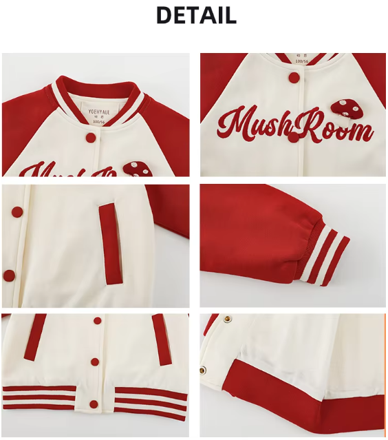 Children's Red Varsity Jacket - TOTSBY